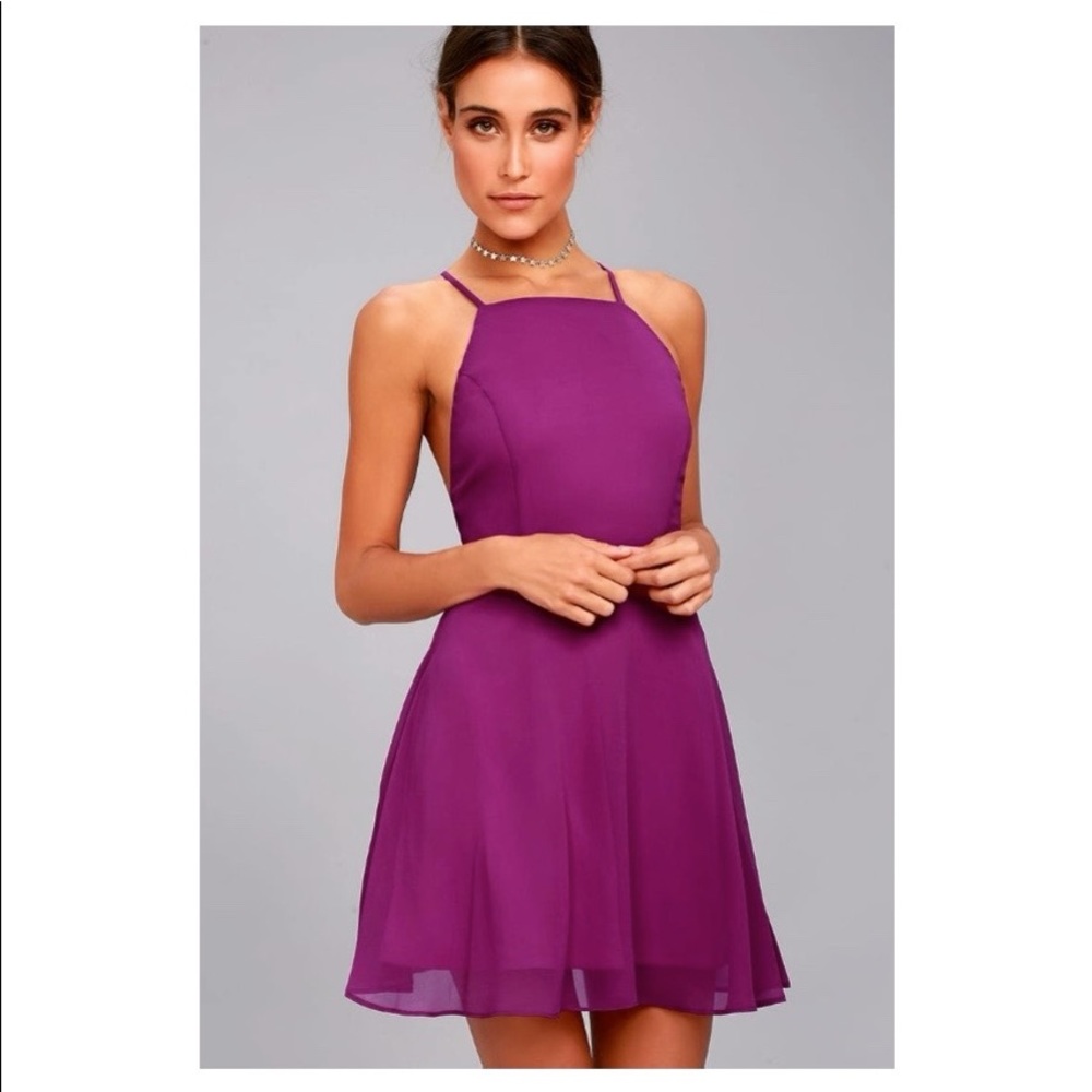 Lulus Backless Skater Dress